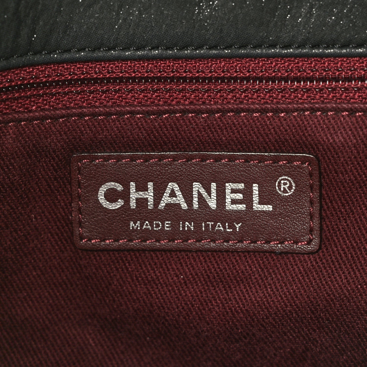 Chanel Iridescent Calfskin Medium In the Mix Flap Black 7 of 10