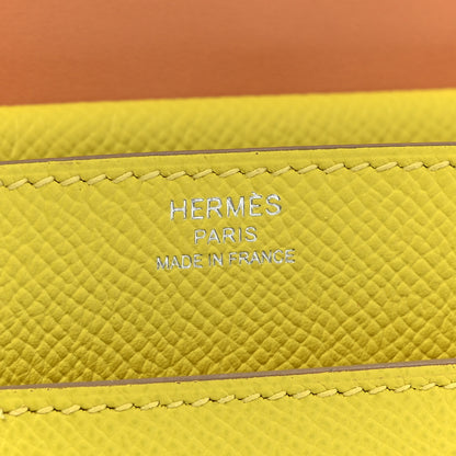 Hermes Epsom Verso Verrou 21 Lime Natural 7 of 11