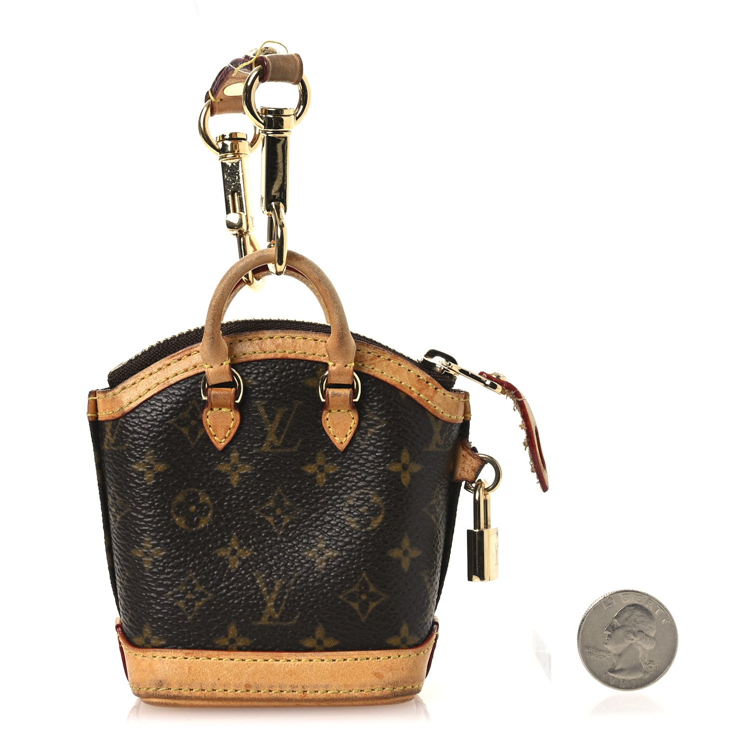 Louis Vuitton Mini Monogram Lockit Bag Charm 2 of 8