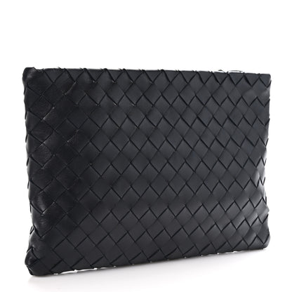 Bottega Veneta Nappa Intrecciato Medium Zip Pouch Black 3 of 10