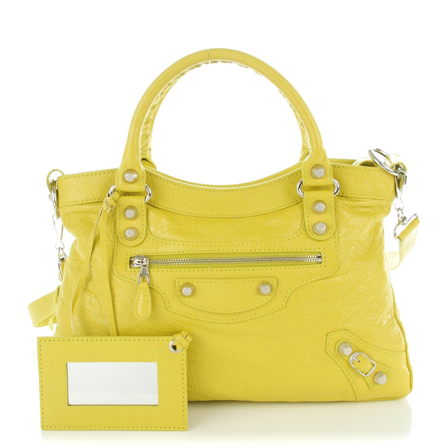 Balenciaga Agneau Giant 12 Silver Hardware Town Jaune Poussin 1 of 8