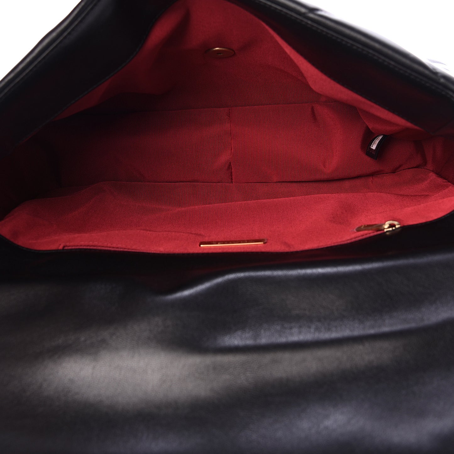 Goatskin Quilted Maxi 19 Flap Black