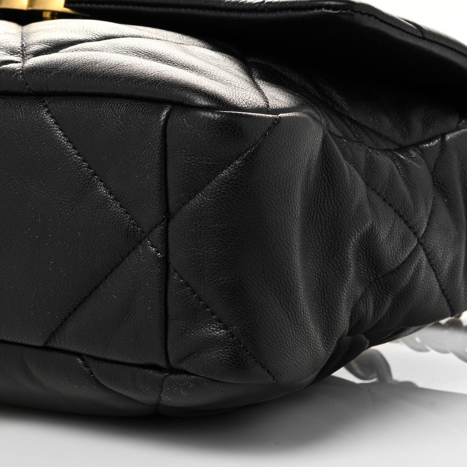 Chanel Lambskin Quilted Large Chanel 19 Flap Black 10 of 12