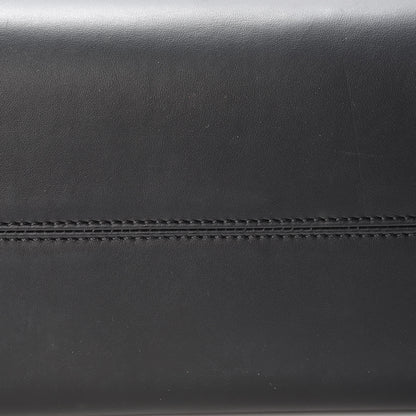 Fendi Glazed Fabric Vitello Century FF 1974 Stamp Patch Shopping Tote Mogano Panna Black 10 of 15