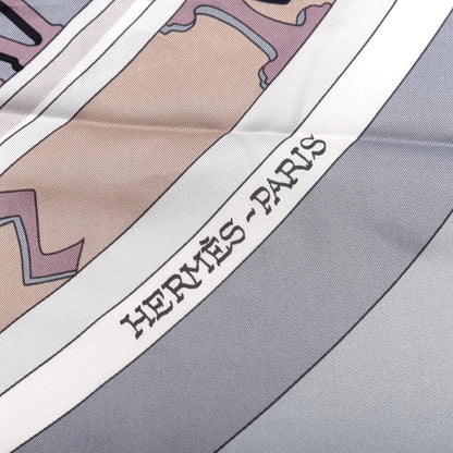 Hermes Silk Mecanique Du Temps Scarf 90 4 of 5