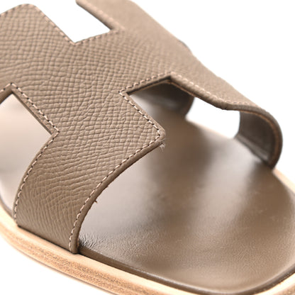 Hermes Epsom Oran Sandals 39 Etoupe 9 of 10