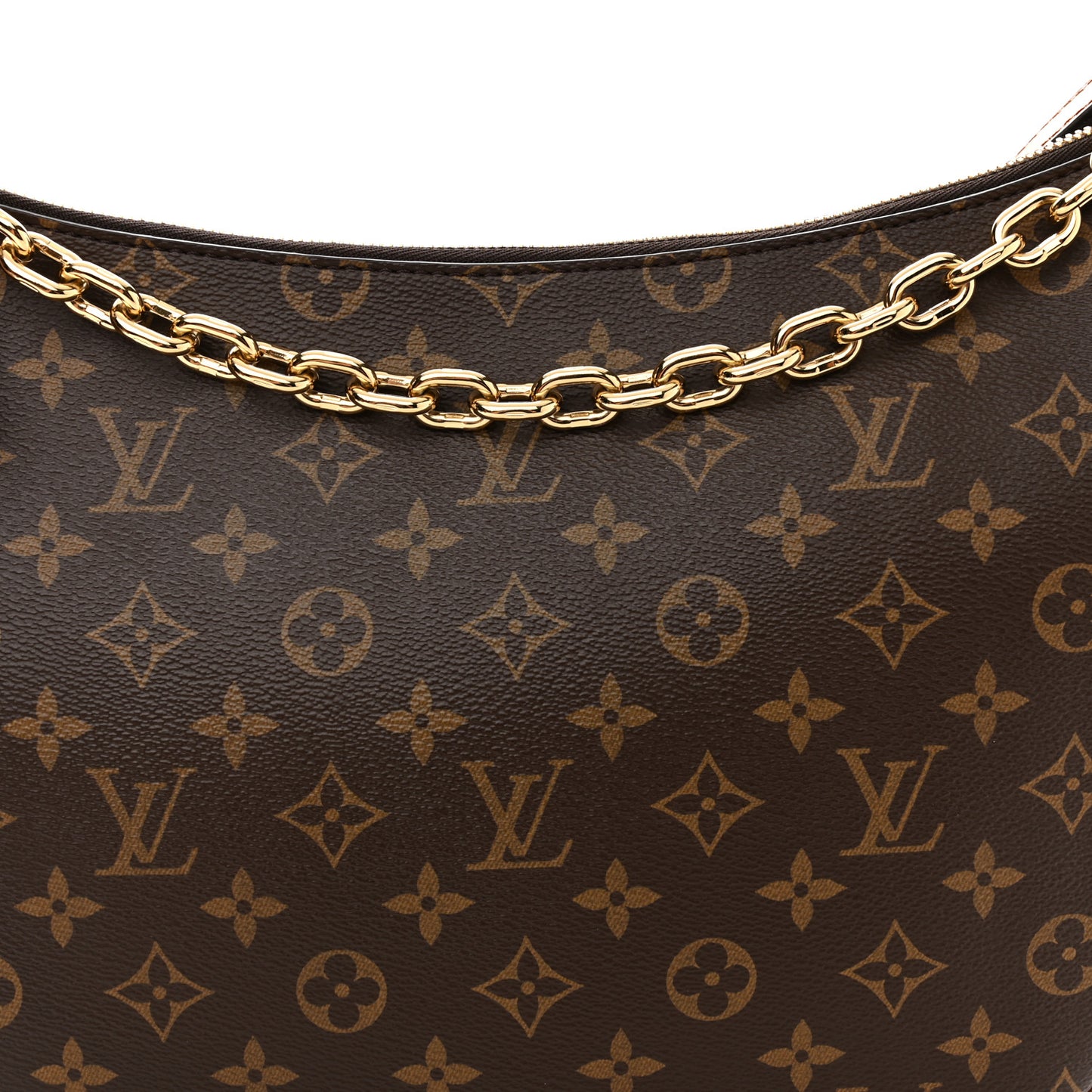 Reverse Monogram Loop Hobo