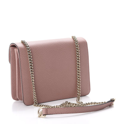 Gucci Dollar Calfskin Small Interlocking G Shoulder Bag Soft Pink 3 of 10