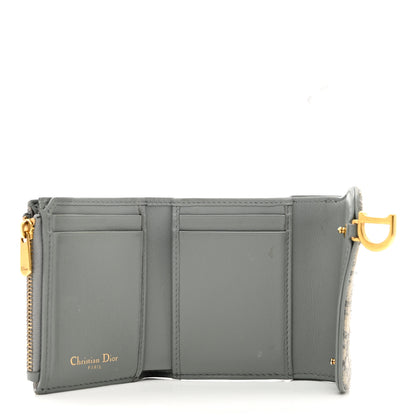 Christian Dior Oblique Saddle Lotus Wallet Grey 5 of 9