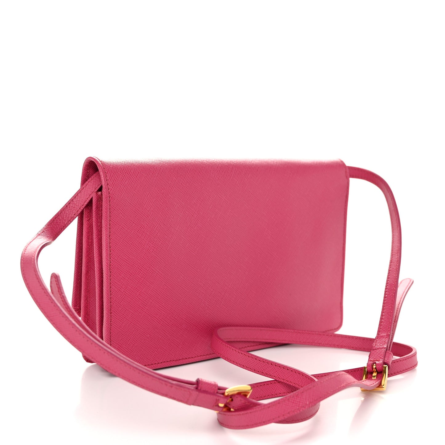 Saffiano Metal Mini Crossbody Wallet Ibisco