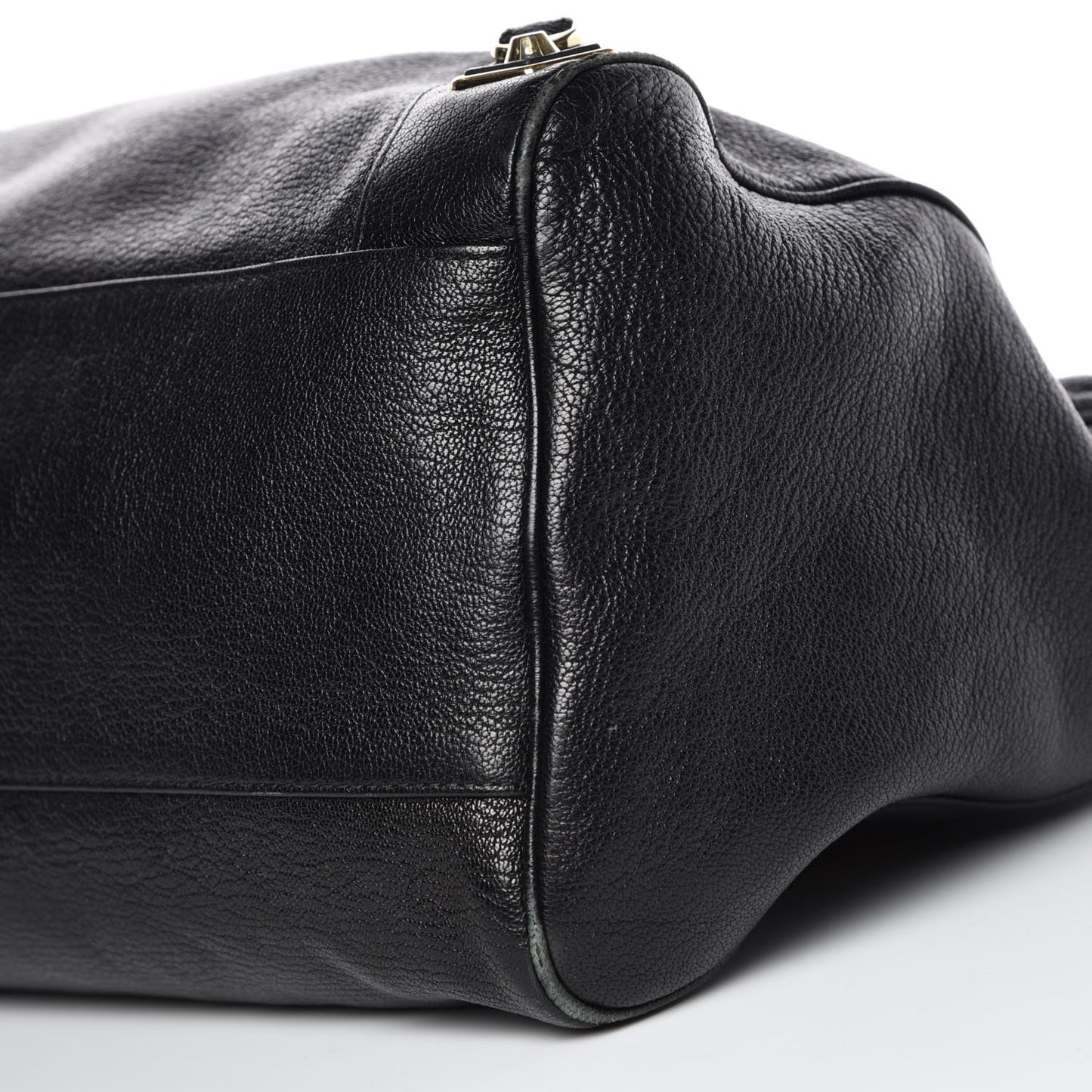 Chevre Gold Metallic Edge Hardware Velo Black