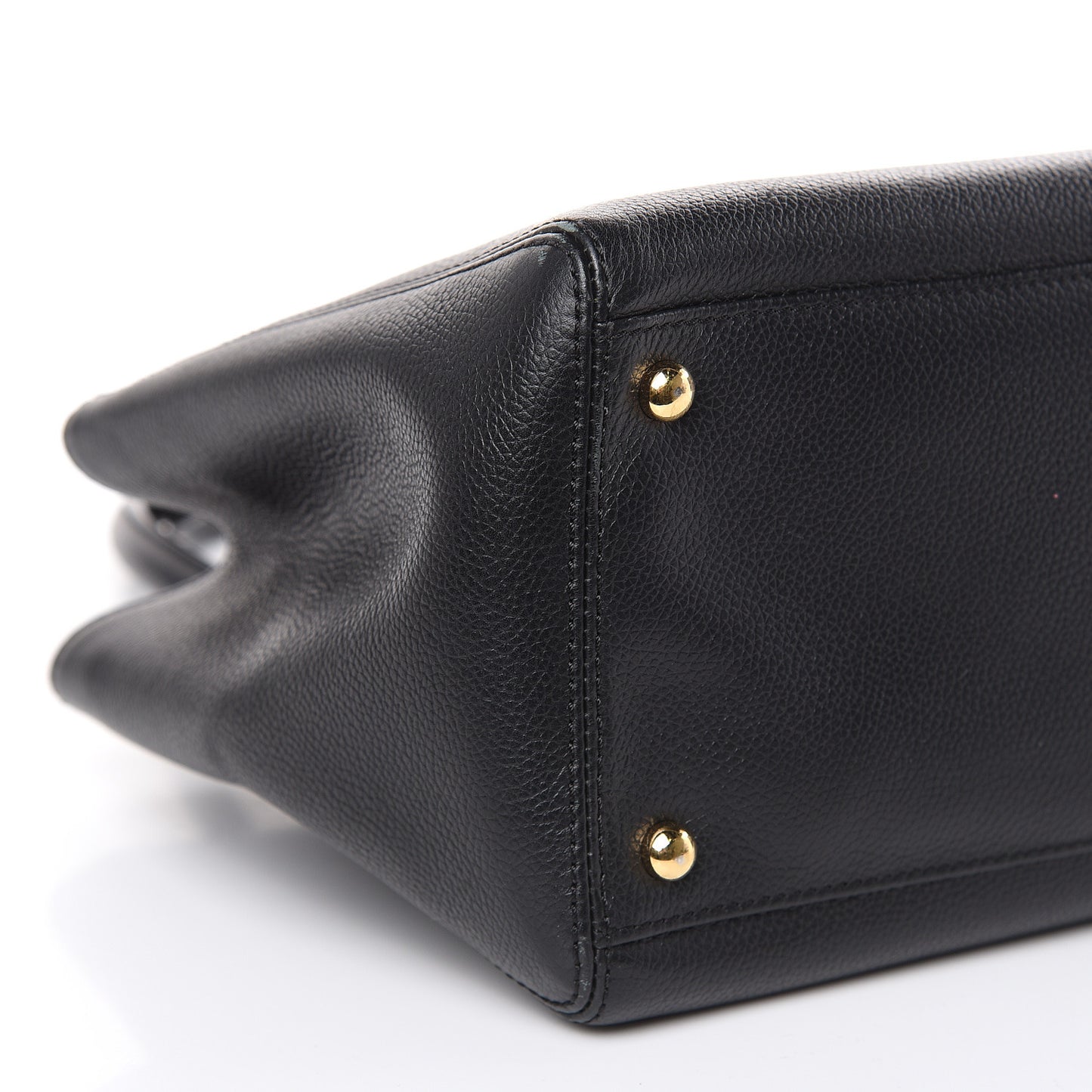 Calfskin Small Cerf Executive Shopper Tote Black