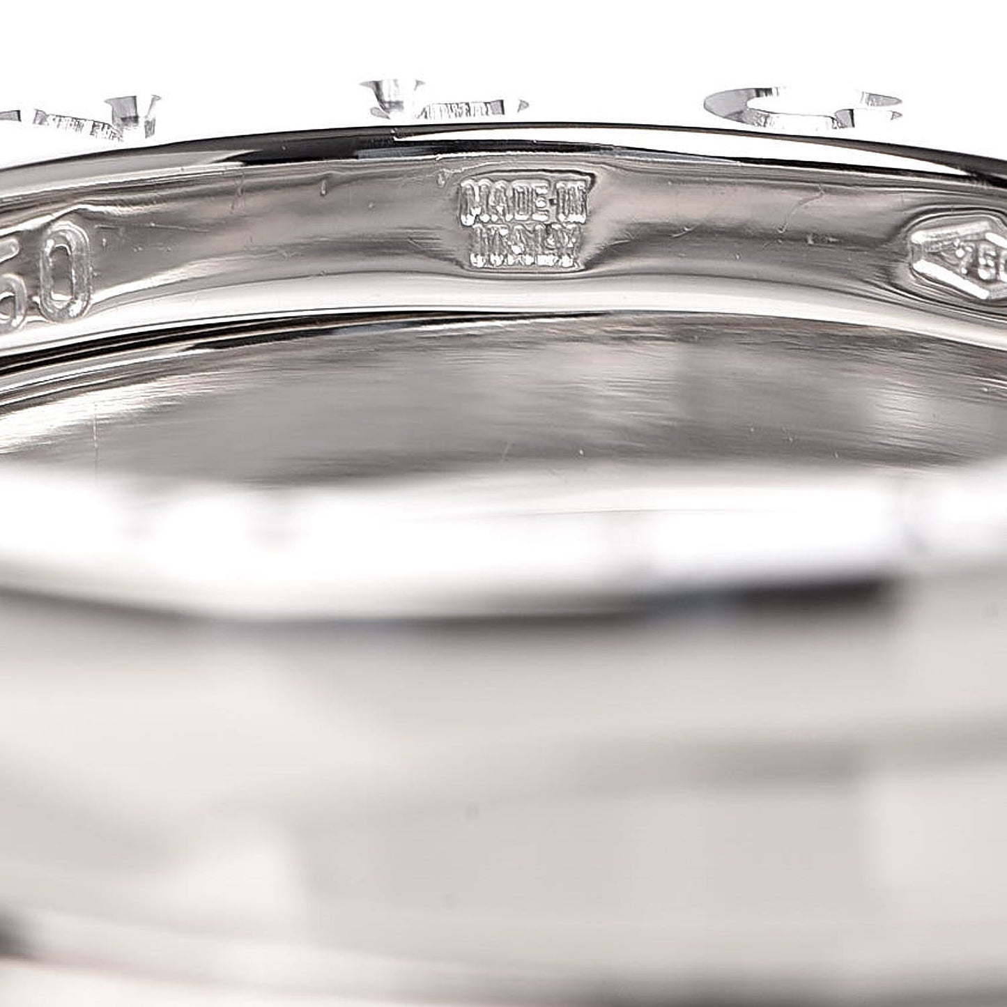 18K White Gold B.Zero1 Two-Band Ring 50 5.25