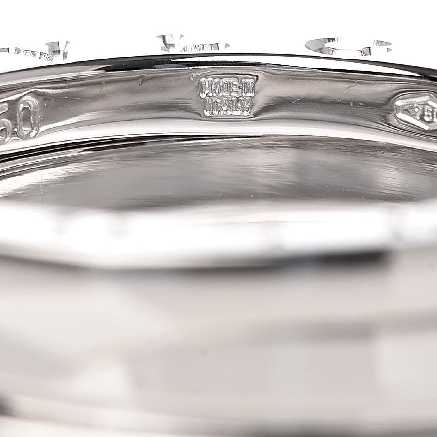 Bulgari 18K White Gold B.Zero1 Two-Band Ring 50 5.25 6 of 7