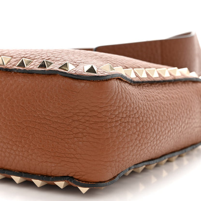 Valentino Garavani Pebbled Calfskin Mini Rockstud Flip-Lock Messenger Bag Light Cuir 9 of 11