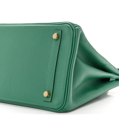 Hermes Taurillon Novillo Birkin 30 Vert Vertigo 9 of 9