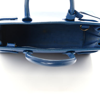 Saint Laurent Calfskin Nano Sac De Jour Royal Blue 4 of 6