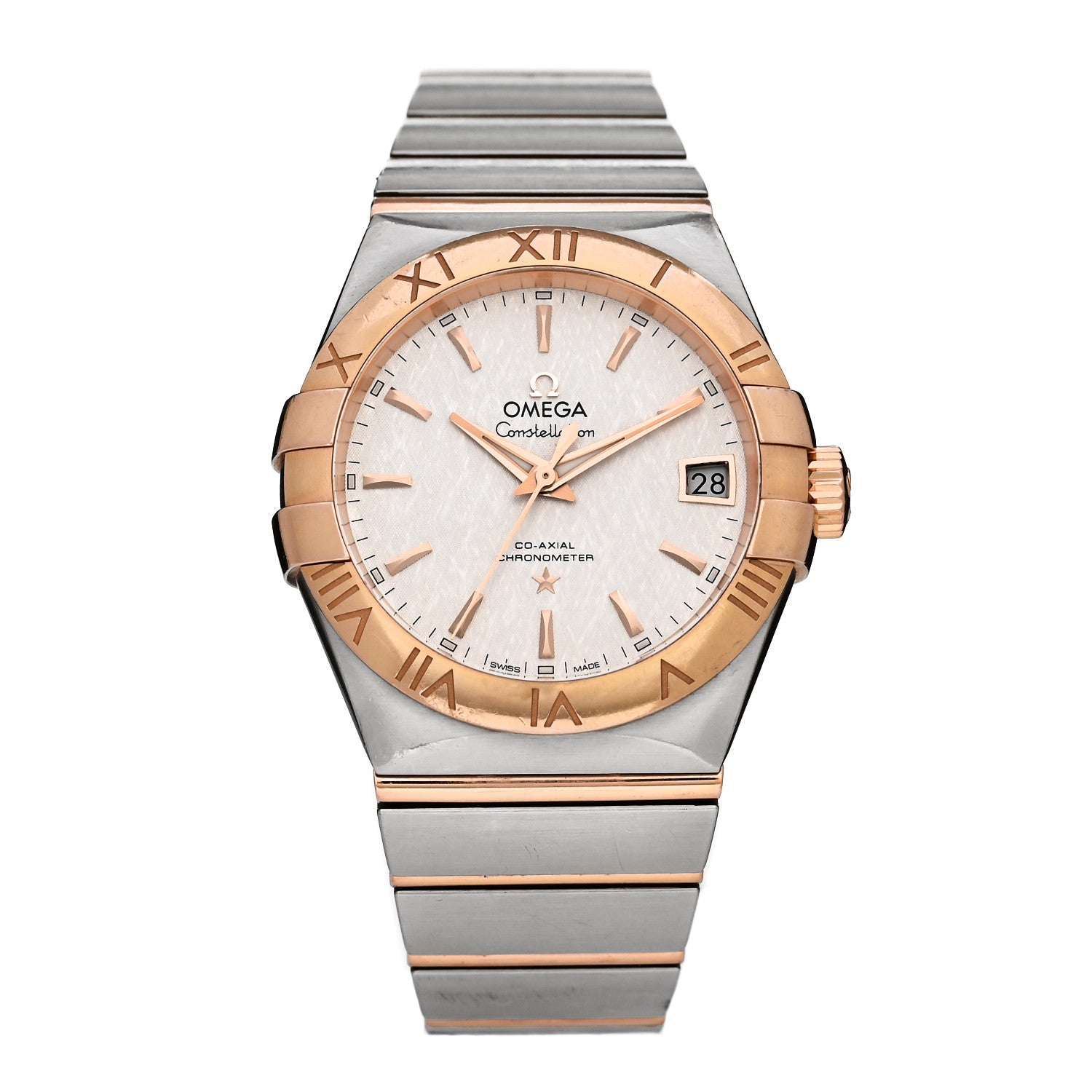 Omega Stainless Steel 18K Red Gold 38mm Constellation Co-Axial Chronometer Automatic Watch 123.20.38.21.02.007 1 of 5