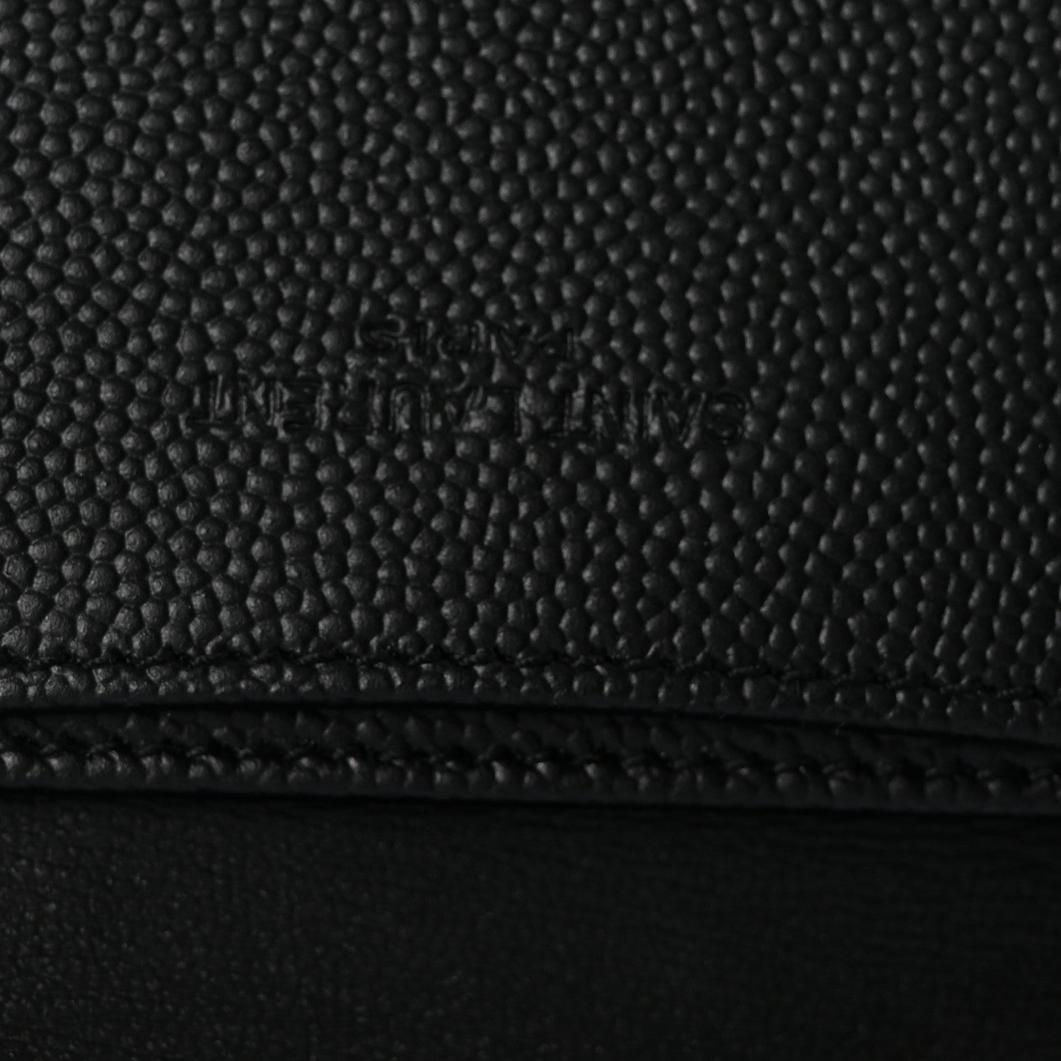 Saint Laurent Grain De Poudre Business Card Case Black 6 of 8