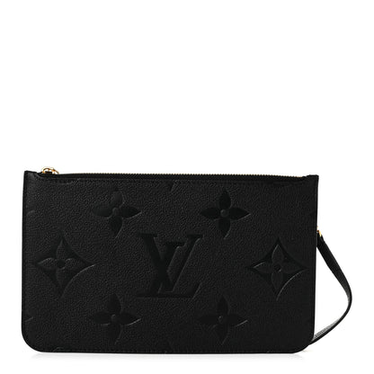 Louis Vuitton Empreinte Monogram Giant Neverfull MM Pochette Black 1 of 7