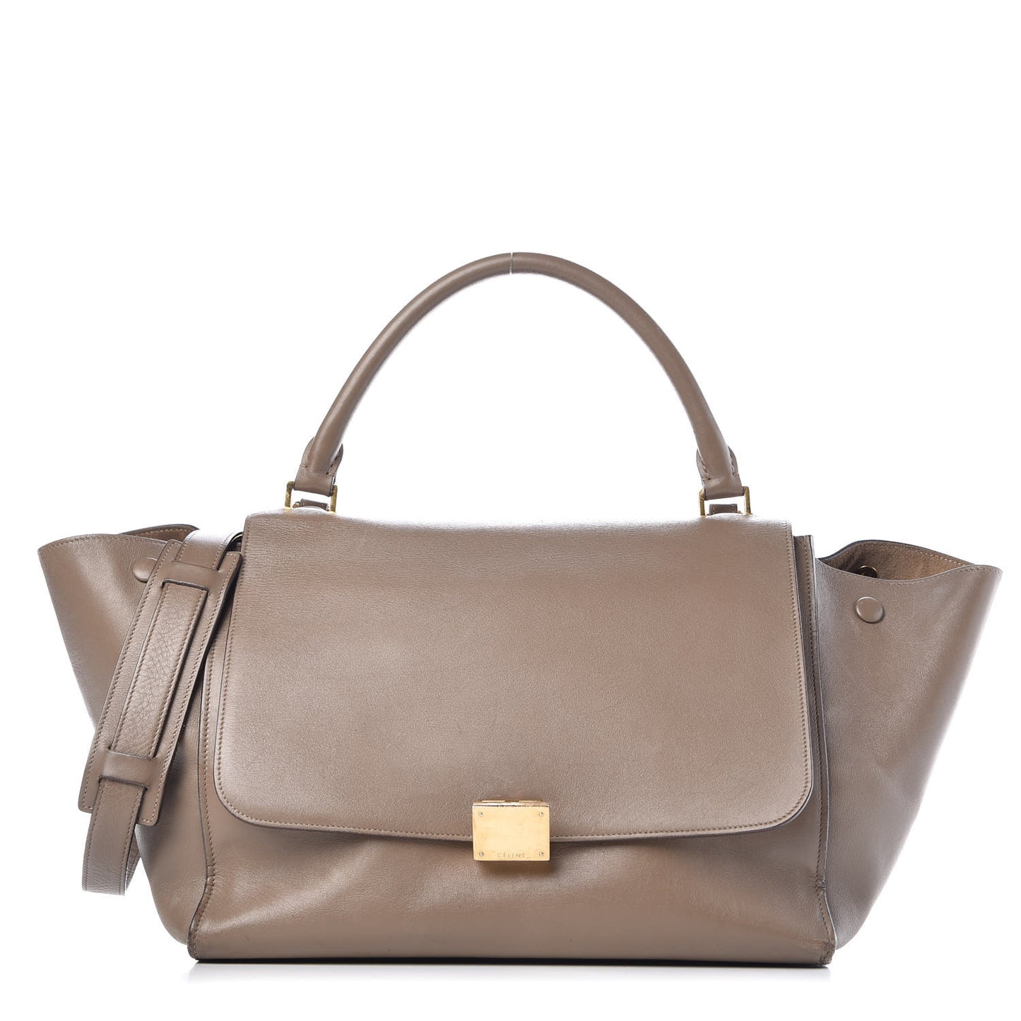 Smooth Calfskin Medium Trapeze Taupe