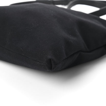 Saint Laurent Canvas Calfskin Belted Flat Messenger Bag Black 7 of 10