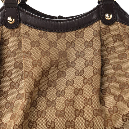 Gucci Monogram Medium Sukey Tote Dark Brown 10 of 13