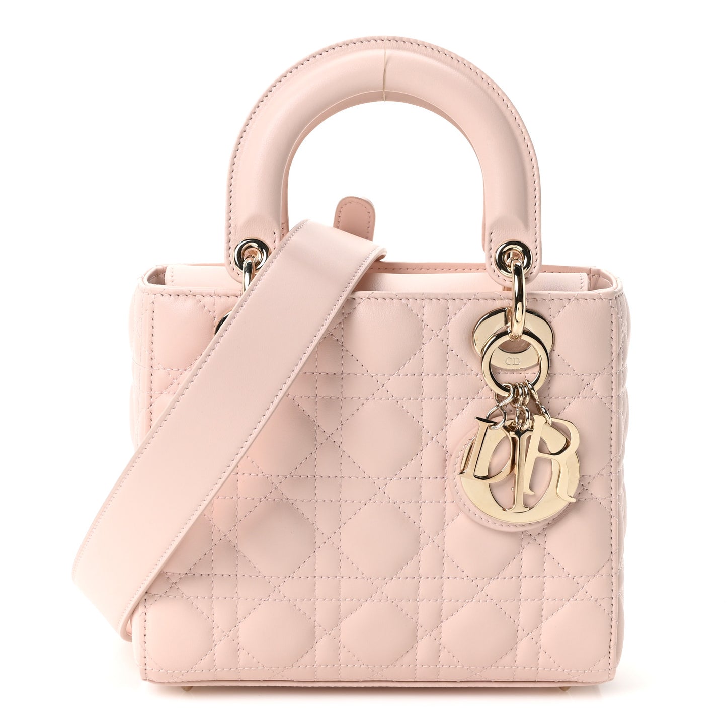 Lambskin Cannage Small My ABCDior Lady Dior Light Pink