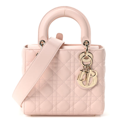 Christian Dior Lambskin Cannage Small My ABCDior Lady Dior Light Pink 1 of 9