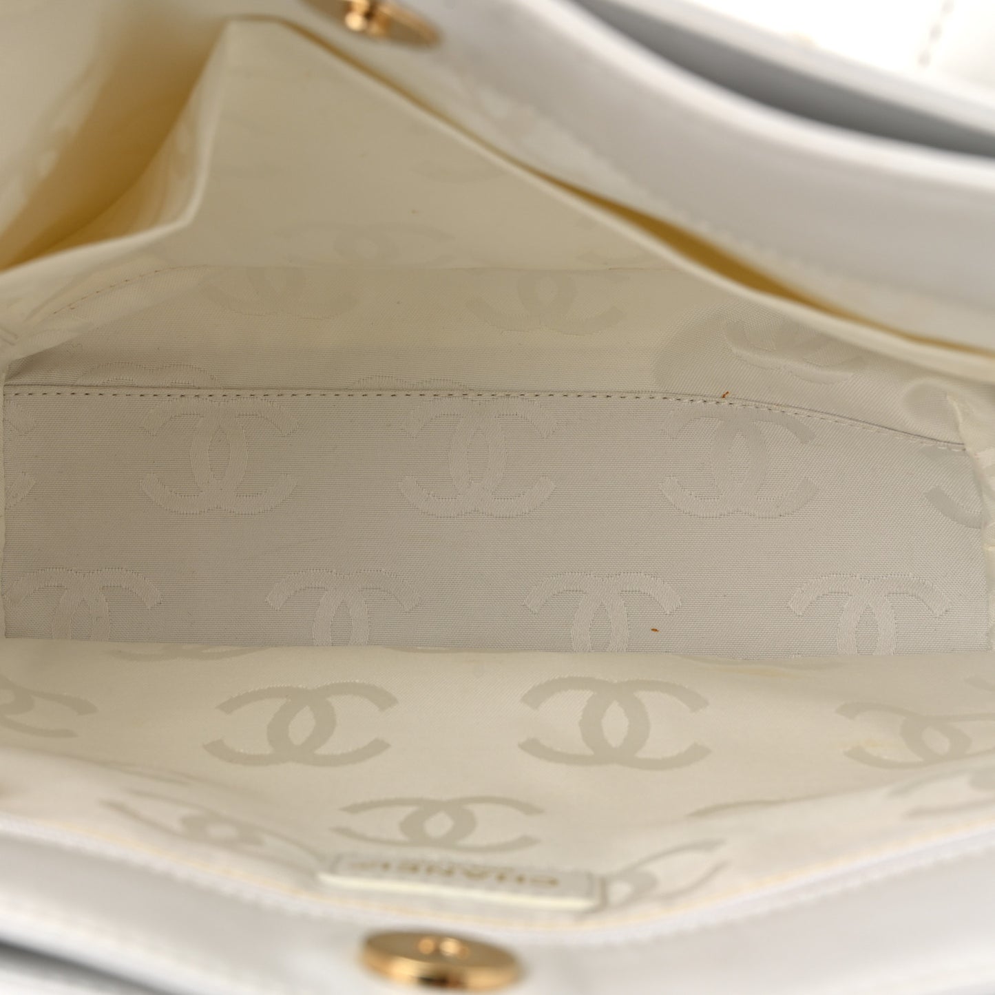 Calfskin Wild Stitch Tote White