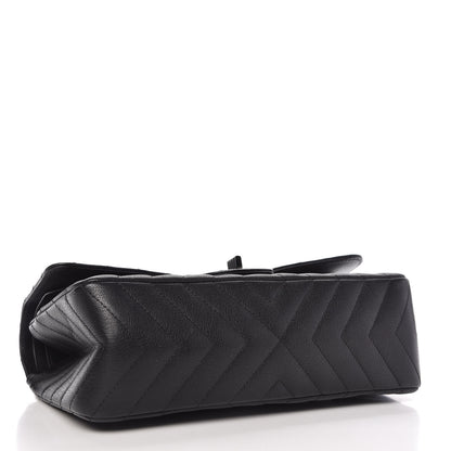 Chanel Sheepskin Chevron Quilted 2.55 Reissue 225 Double Flap So Black 5 of 12