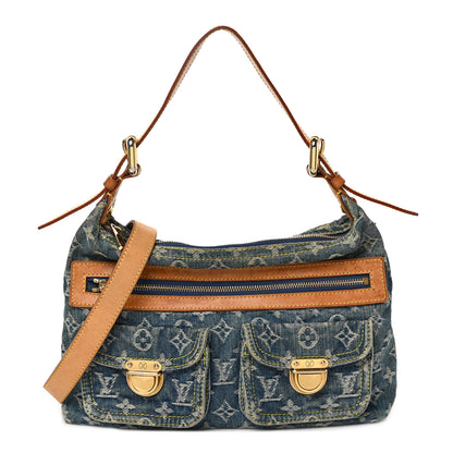 Louis Vuitton Monogram Denim Baggy PM Blue 1 of 9