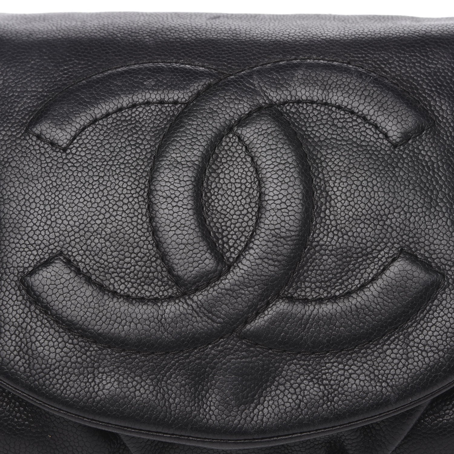 Chanel Caviar Half Moon Large Flap Black 11 of 13