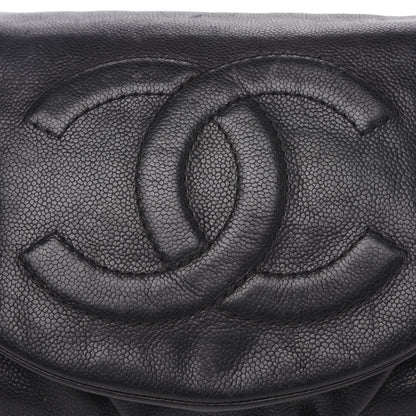 Chanel Caviar Half Moon Large Flap Black 11 of 13