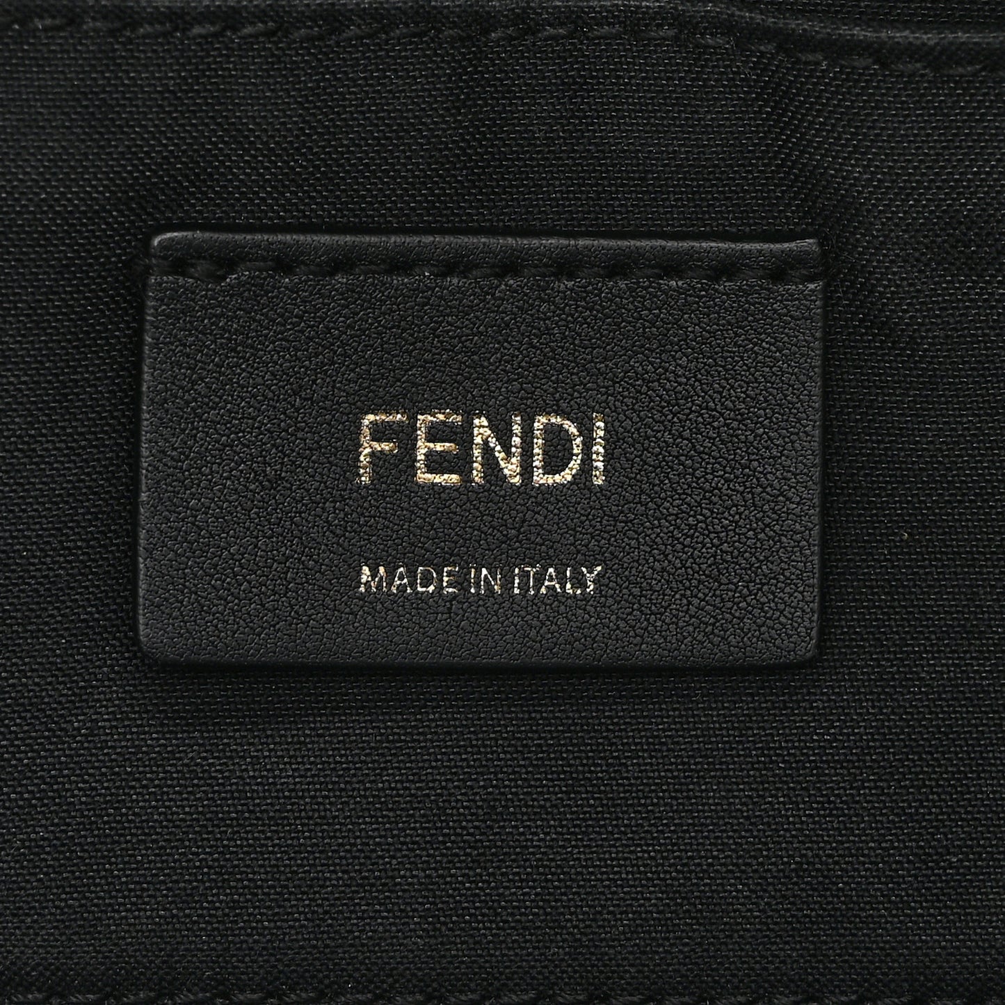 Vitello Century F is Fendi Bi-Color FF 1974 Embossed Camera Case Maya Black