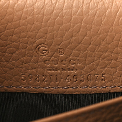 Gucci Pebbled Calfskin Soho Wallet on Chain Camelia 5 of 8