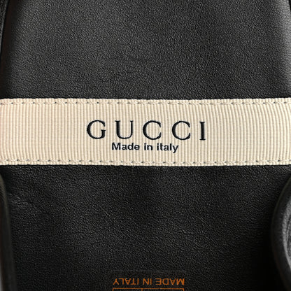 Gucci Goatskin Mens Horsebit Lug Sole Slippers 9 Black 8 of 11