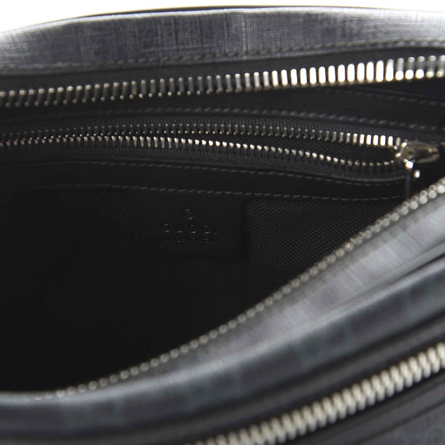 Soft GG Supreme Monogram Web Belt Bag Black Grey
