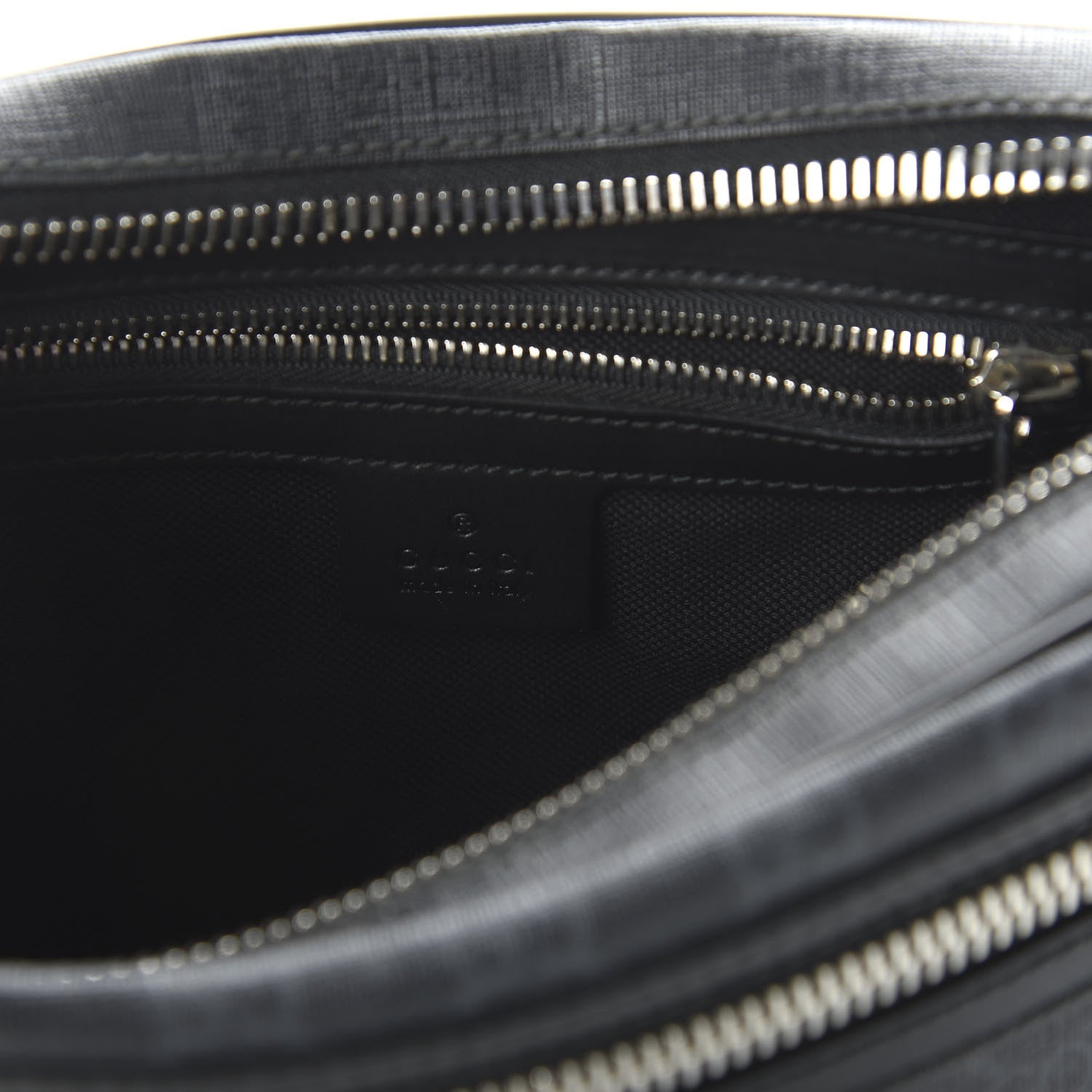 Gucci Soft GG Supreme Monogram Web Belt Bag Black Grey 8 of 11