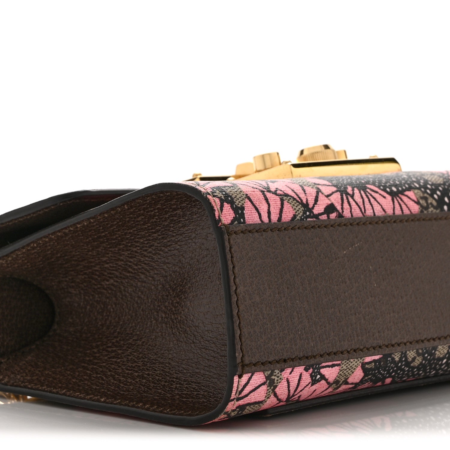 Gucci GG Supreme Monogram Bengal Small Padlock Shoulder Bag Beige Pink 10 of 11