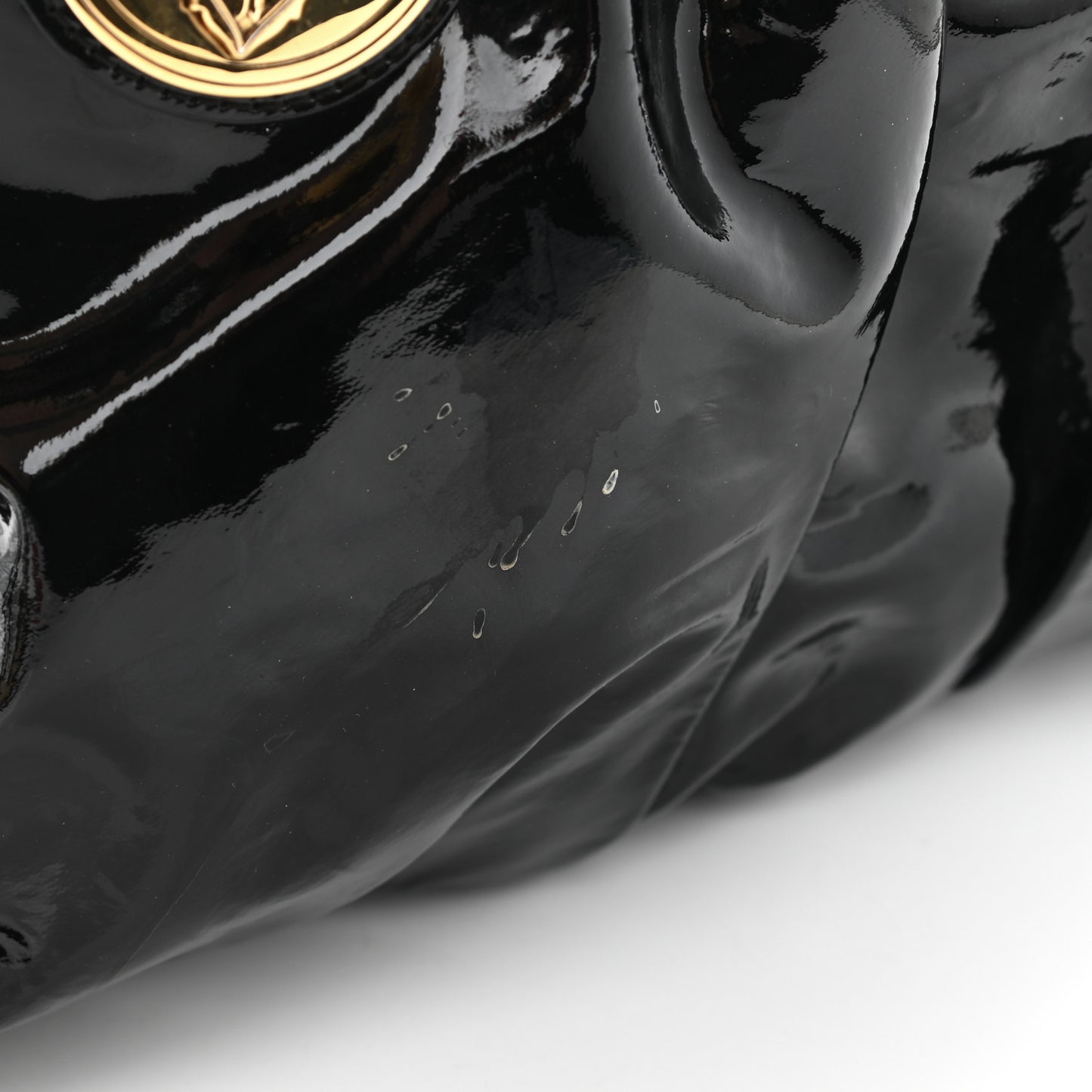 Patent Medium Hysteria Top Handle Bag Black