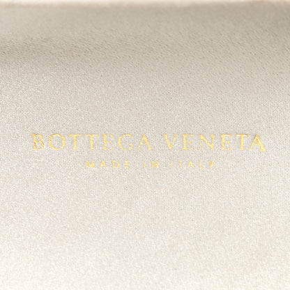 Bottega Veneta Satin Intreccio Knot Clutch Light Grey 6 of 6