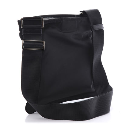 Prada Nylon Vela Flat Messenger Bag Black 3 of 9