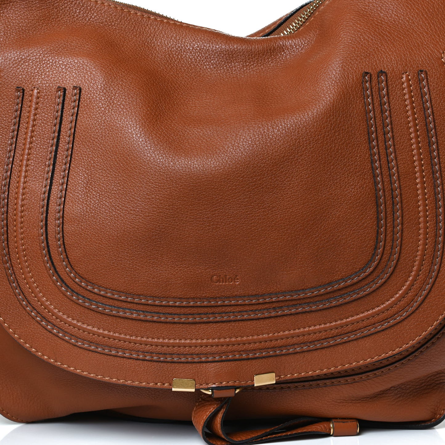 Calfskin Medium Marcie Hobo Tan