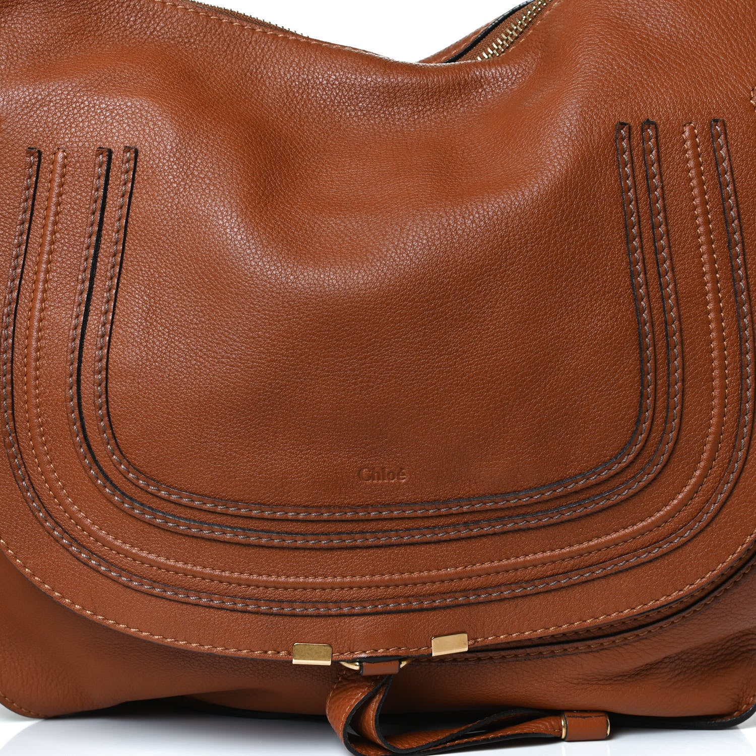 Chloe Calfskin Medium Marcie Hobo Tan 8 of 12