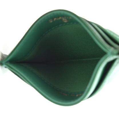 Chanel Lambskin Quilted Card Holder Green 5 of 9