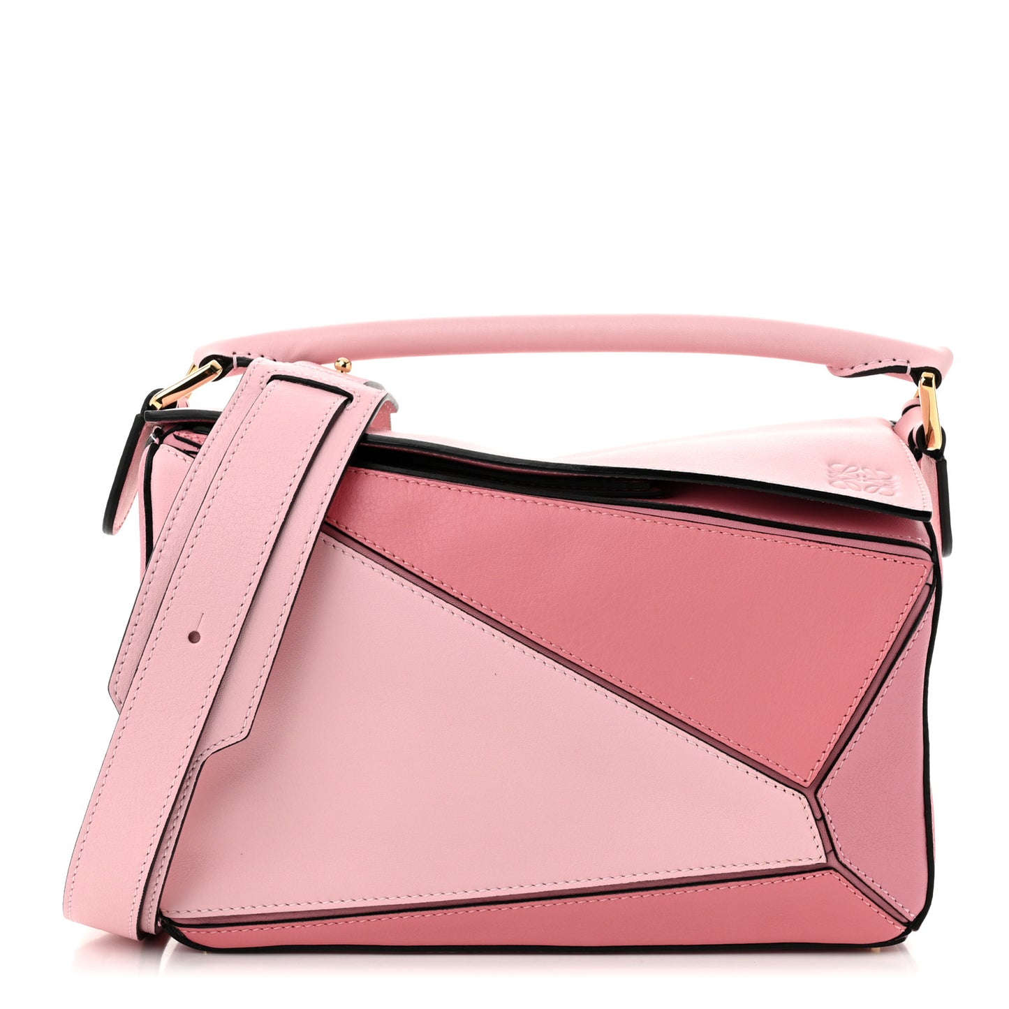 Calfskin Small Puzzle Bag Soft Pink