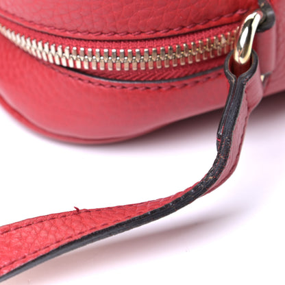 Gucci Pebbled Calfskin Small Soho Disco Bag Tabasco Red 5 of 5