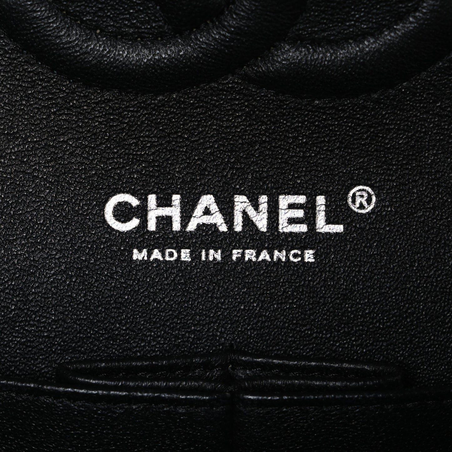 Caviar Chevron Quilted Medium Double Flap Black