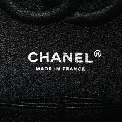 Chanel Caviar Chevron Quilted Medium Double Flap Black 6 of 10